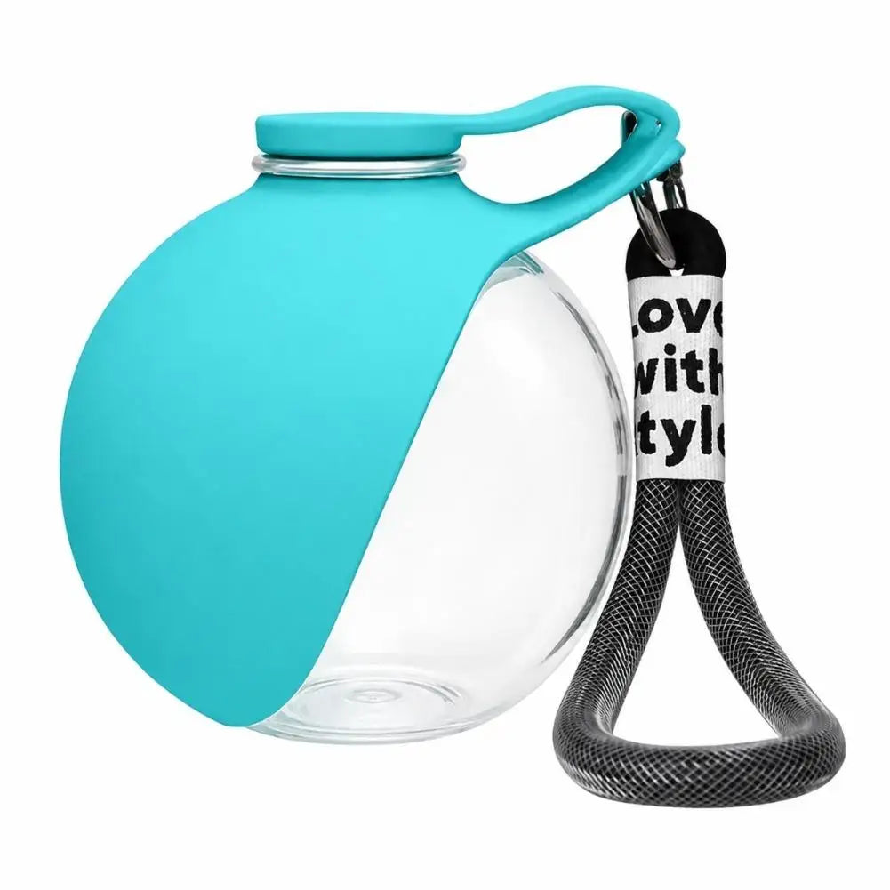 285ML Dog Water Bottle with Foldable Silicone Bowl for Dogs and Cats Portable Outdoor Companion Foldable Silicone Dog Cup