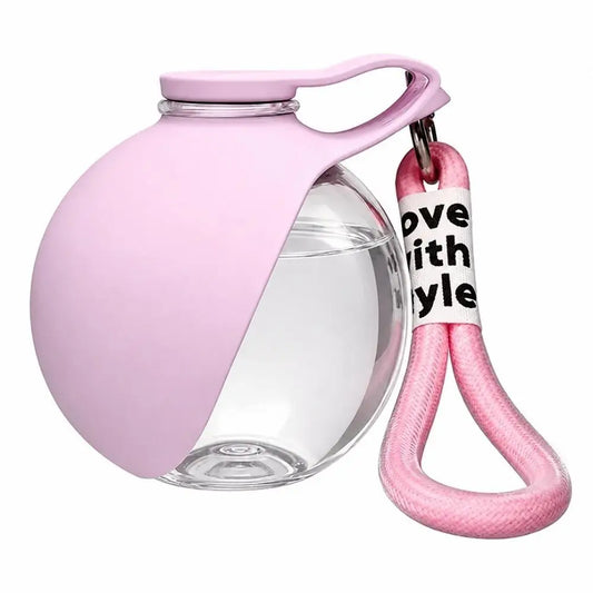 285ML Dog Water Bottle with Foldable Silicone Bowl for Dogs and Cats Portable Outdoor Companion Foldable Silicone Dog Cup