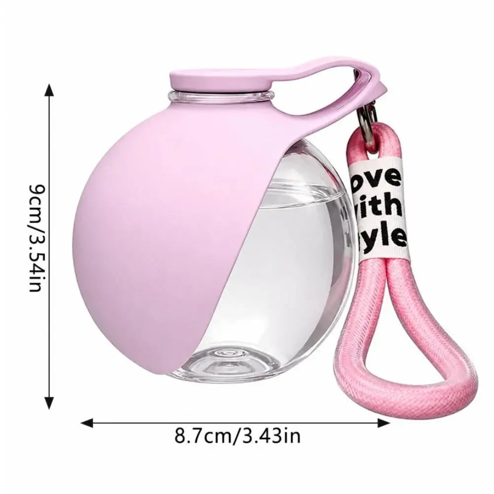 285ML Dog Water Bottle with Foldable Silicone Bowl for Dogs and Cats Portable Outdoor Companion Foldable Silicone Dog Cup